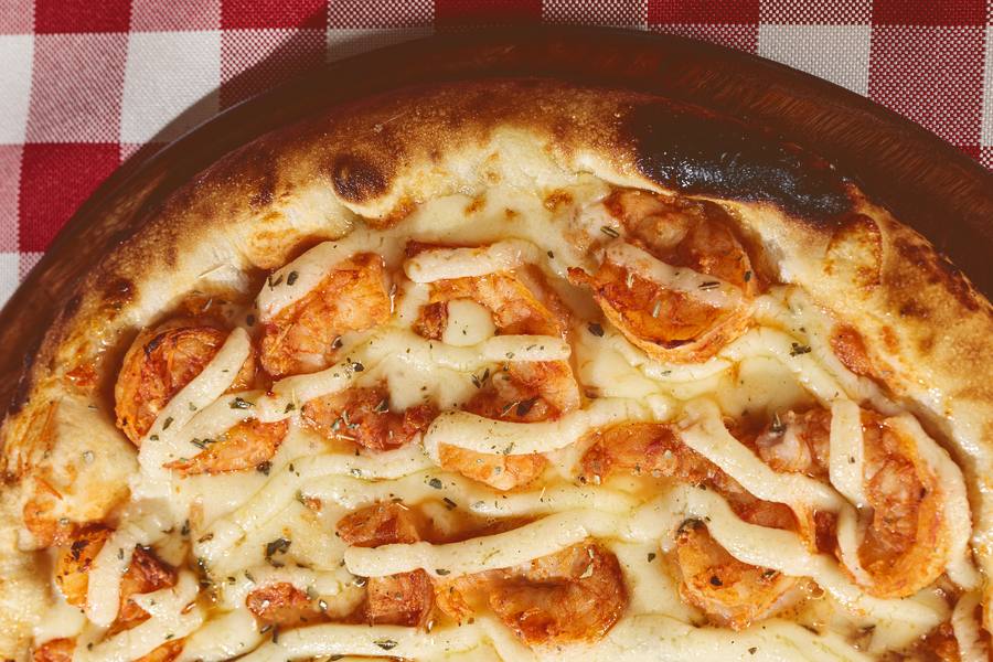 Pizza Camarões com Catupiry da Papparella
